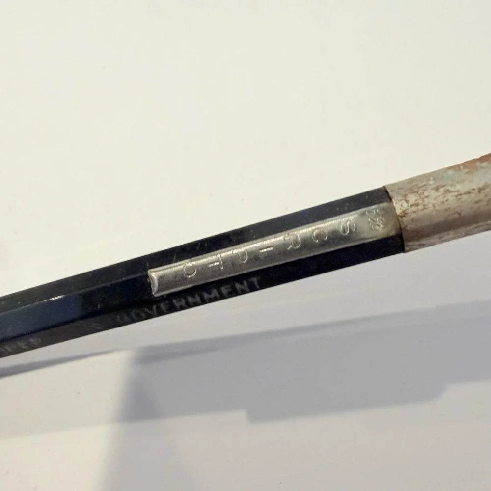 Vintage Property US Government Mechanical Pencil Black Hexagonal Skilcraft Style
